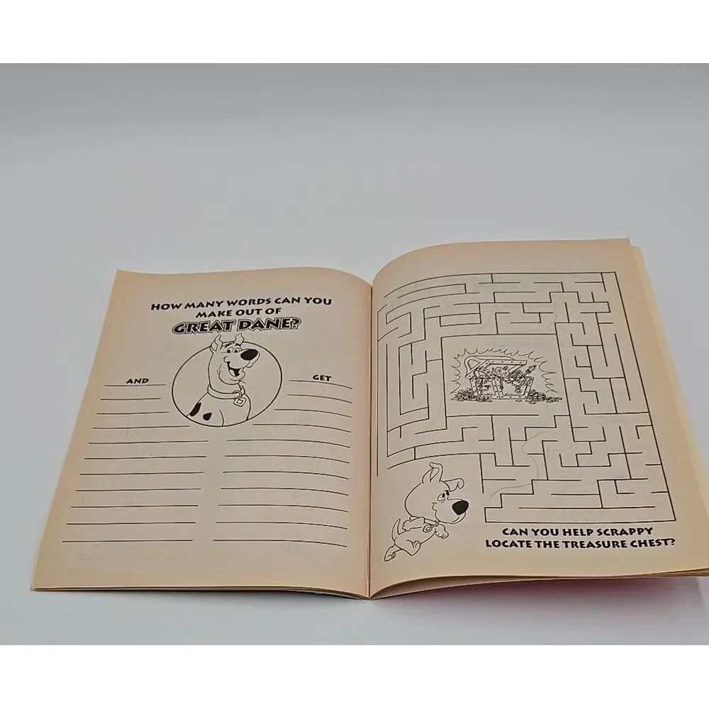 Scooby Doo Coloring Book‎ Vintage 1998 Activity Book Cartoon Network Read